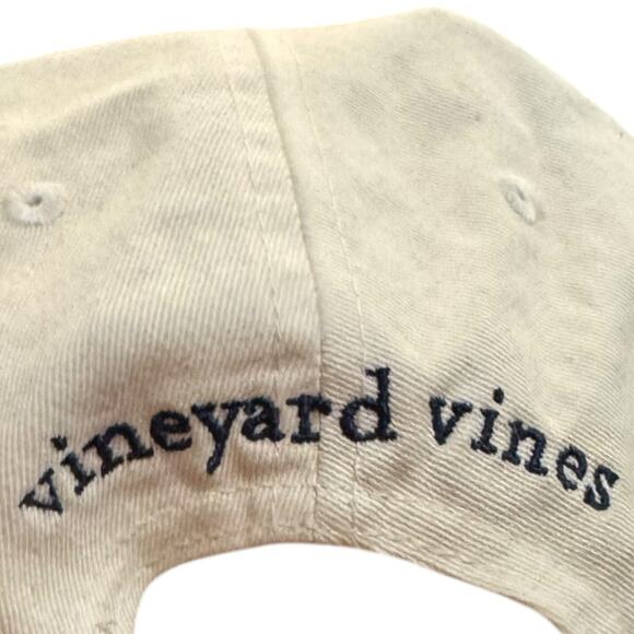 Vineyards Vines Texas Whale State Flag Cotton Embroidered Cap Hat OS Adjustable - Picture 5 of 6